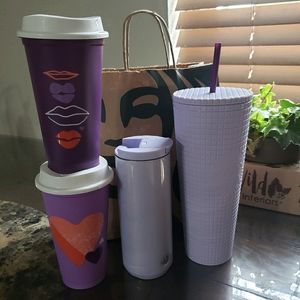 💜SOLD💜 Starbucks lilac purple bundle